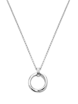 Hot Diamonds - Minimalistický stříbrný náhrdelník s diamantem Aura DP1030 (řetízek, přívěsek)
