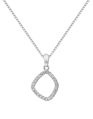 Hot Diamonds - Nadčasový stříbrný náhrdelník s briliantem a topazy Behold DP829 (řetízek, přívěsek)