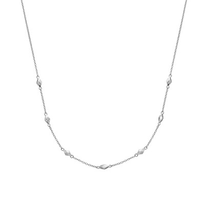 Hot Diamonds - Něžný stříbrný řetízek s diamantem Harlequin DN235