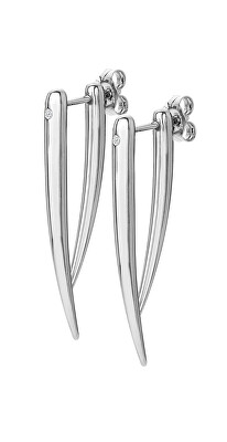Hot Diamonds - Originální stříbrné náušnice s diamanty Reflect DE715