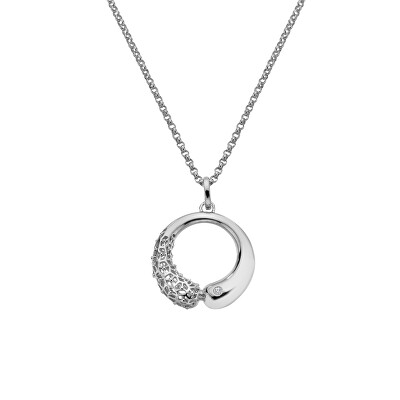 Hot Diamonds - Originální stříbrný náhrdelník s diamantem Aster DP1092