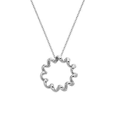 Hot Diamonds - Originální stříbrný náhrdelník s diamantem Twist DP1096