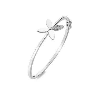 Hot Diamonds - Pevný náramok s diamantom a topazy Kvetina Eden DC236