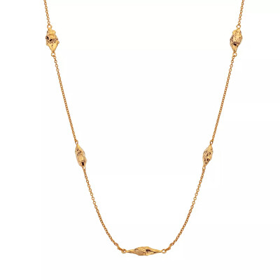 Hot Diamonds - Pozlacený minimalistický náhrdelník s diamantem Golden Edit Muse DN220