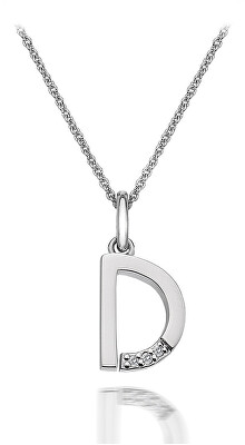 Hot Diamonds - Náhrdelník Hot Diamonds Micro D Clasic DP404 (řetízek, přívěsek)