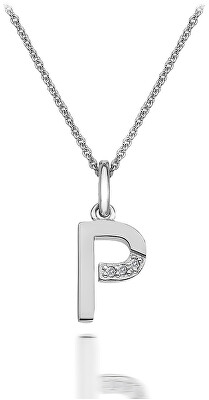 Hot Diamonds - Náhrdelník Hot Diamonds Micro P Clasic DP416 (řetízek, přívěsek)