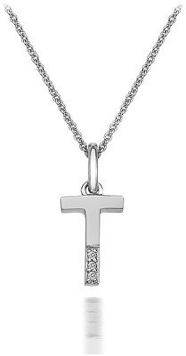 Hot Diamonds - Náhrdelník Hot Diamonds Micro T Clasic DP420 (řetízek, přívěsek)