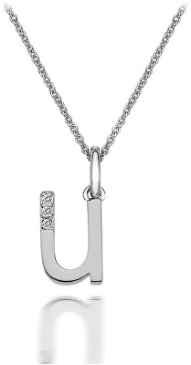 Hot Diamonds - Náhrdelník Hot Diamonds Micro U Clasic DP421 (řetízek, přívěsek)