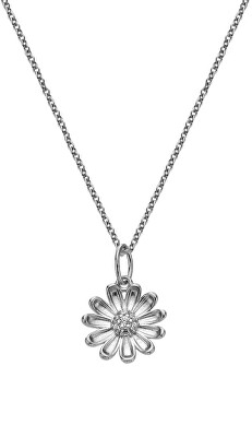 Hot Diamonds - Stříbrný náhrdelník se zirkony Thank You Silver Whisper SWP012 (řetízek, přívěsek)