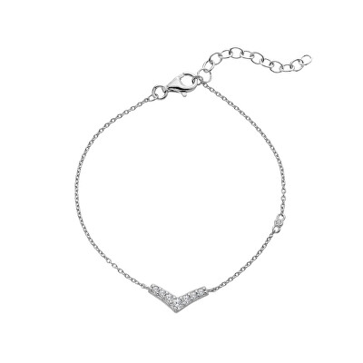 Hot Diamonds - Půvabný stříbrný náramek s diamantem a topazy Lustre DL720