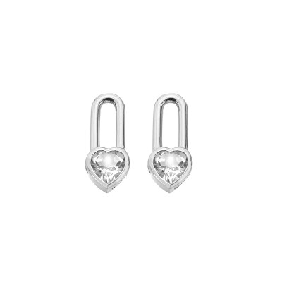 Hot Diamonds - Romantické náušnice s diamanty a topazy Solitaire DE879