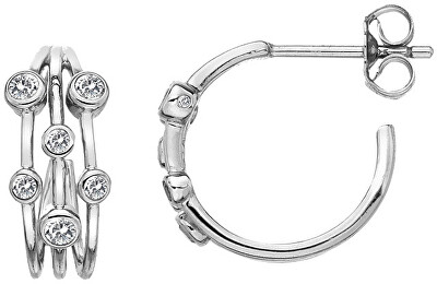 Hot Diamonds - Stříbrné kruhové náušnice s diamanty Tender DE641