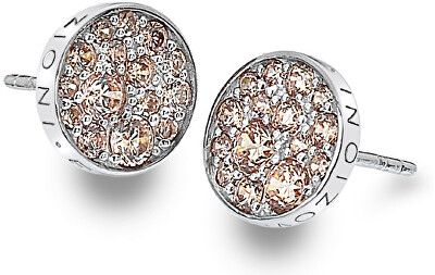 Hot Diamonds - Stříbrné náušnice Hot Diamonds Emozioni Scintilla Champagne DE454