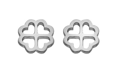 Hot Diamonds - Stříbrné náušnice Čtyřlístek Silver Whisper SWE010