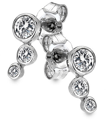 Hot Diamonds - Stříbrné náušnice s diamanty Tender DE640