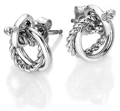Hot Diamonds - Stříbrné náušnice s pravým diamantem Jasmine DE610