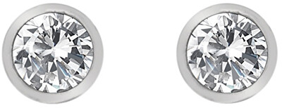 Hot Diamonds - Stříbrné náušnice s topazy a pravým diamantem Willow DE584