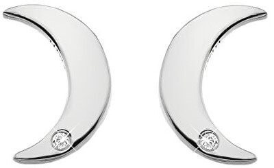 Hot Diamonds - Stříbrné půlměsícové náušnice s pravými diamanty Amulets DE588