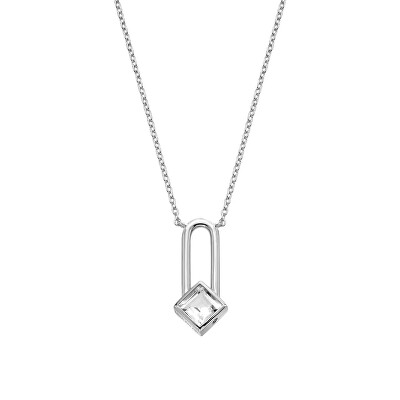 Hot Diamonds - Stříbrný náhrdelník s diamantem a topazem Solitaire DN232