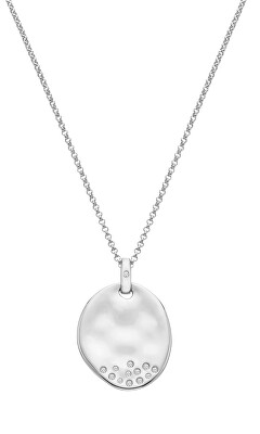 Hot Diamonds - Stříbrný náhrdelník s diamantem a topazy Illuminate DP1032 (řetízek, přívěsek)