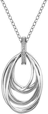 Hot Diamonds - Stříbrný náhrdelník s diamantem Chandelier Vintage DP651 (řetízek, přívěsek)