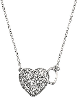 Hot Diamonds - Stříbrný náhrdelník s pravým diamantem Flora DP730