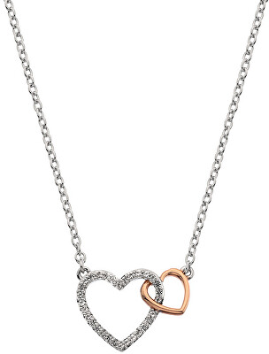 Hot Diamonds - Stříbrný náhrdelník s pravým diamantem Flora DP732
