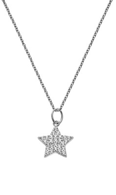 Hot Diamonds - Stříbrný náhrdelník Hvězda se zirkony Silver Whisper SWP002 (řetízek, přívěsek)