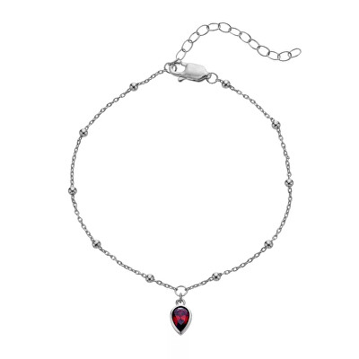 Hot Diamonds - Stříbrný náramek pro ženy narozené v červenci Silver Whisper SWB031