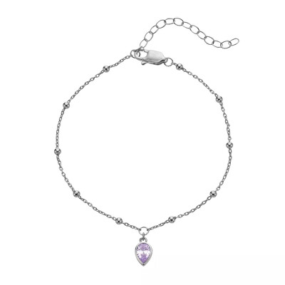 Hot Diamonds - Stříbrný náramek pro ženy narozené v červnu Silver Whisper SWB030