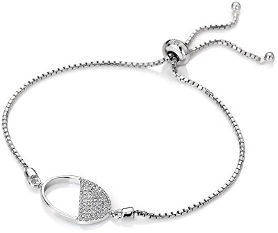 Hot Diamonds - Stříbrný náramek s diamantem Horizon Topaz DL602