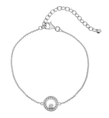 Hot Diamonds - Stříbrný náramek s diamantem a topazy Orbit DL661