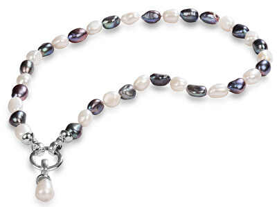 JwL Luxury Pearls - Náhrdelník z pravých perel ve dvou odstínech JL0316