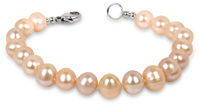 JwL Luxury Pearls - Náramek z pravých lososových perel JL0142