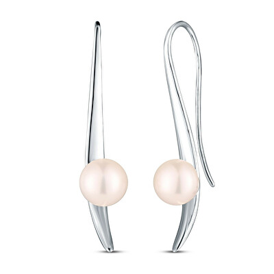 JwL Luxury Pearls - Elegantní stříbrné náušnice s perlami JL0857
