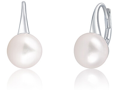 JwL Luxury Pearls - Jemné stříbrné náušnice s pravou perlou JL0643
