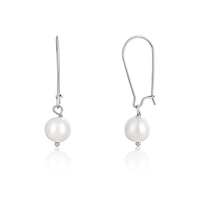 JwL Luxury Pearls - Krásné ocelové náušnice s pravými perlami JL0614