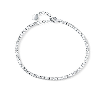 JwL Luxury Pearls - Luxusní stříbrný tenisový náramek se zirkony JL0849