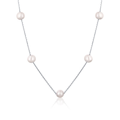 JwL Luxury Pearls - Náhrdelník z něžných 5 pravých perel JL0755