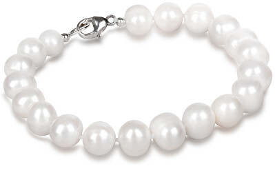 JwL Luxury Pearls - Náramek z pravých bílých perel JL0362