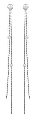 JwL Luxury Pearls - Řetízkové perlové náušnice 2v1 JL0428