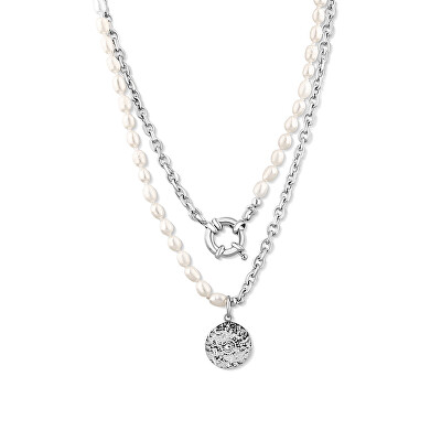 JwL Luxury Pearls - Stylový náhrdelník s pravými říčními perlami JL0799