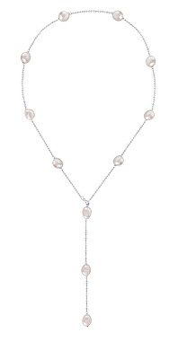 JwL Luxury Pearls - Variabilní stříbrný náhrdelník s pravými barokními perlami JL0708