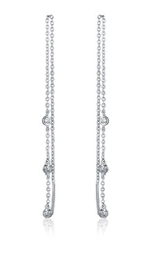 JVD - Dlouhé stříbrné náušnice se zirkony SVLE2316X61BI00