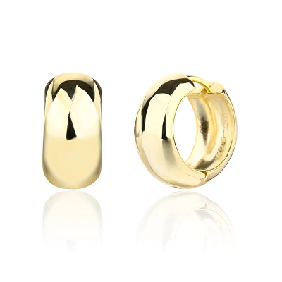 JVD - Minimalistické pozlacené kruhové náušnice SVLE3380XJ6GO00