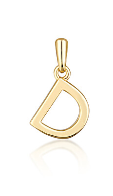 JVD - Minimalistický pozlacený přívěsek písmeno "D" SVLP0948XH2GO0D