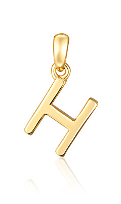 JVD - Minimalistický pozlacený přívěsek písmeno "H" SVLP0948XH2GO0H