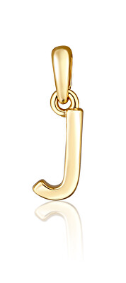 JVD - Minimalistický pozlacený přívěsek písmeno "J" SVLP0948XH2GO0J