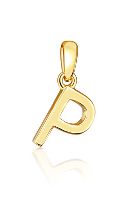 JVD - Minimalistický pozlacený přívěsek písmeno "P" SVLP0948XH2GO0P