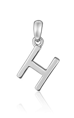JVD - Minimalistický stříbrný přívěsek písmeno "H" SVLP0948XH2000H